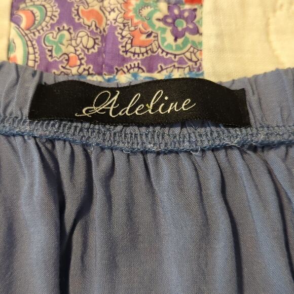 Adeline All Over Embroidered Off the Shoulder Boho Peasant Blouse Women's Size S - Picture 2 of 8